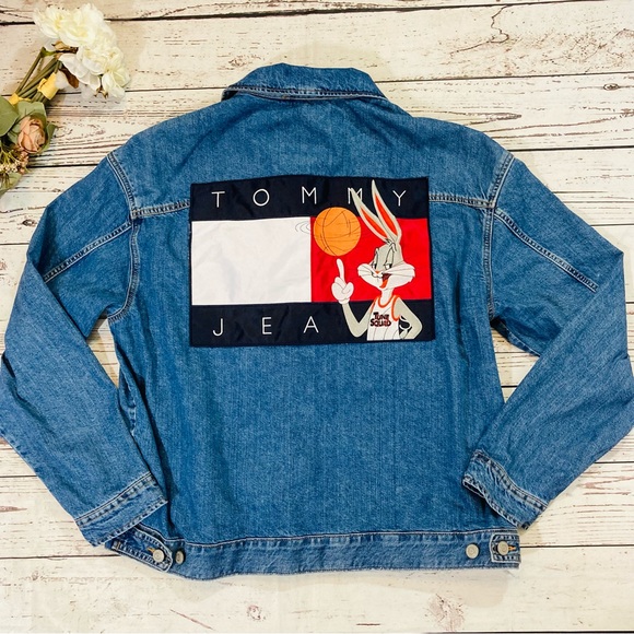 Tommy hilfiger space jam jean jacket Clearance